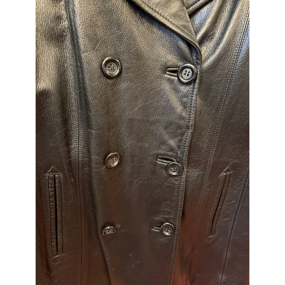 Vintage Jaclyn Ferrar Leather Jacket Size Medium - PTP Approx 20 - Black