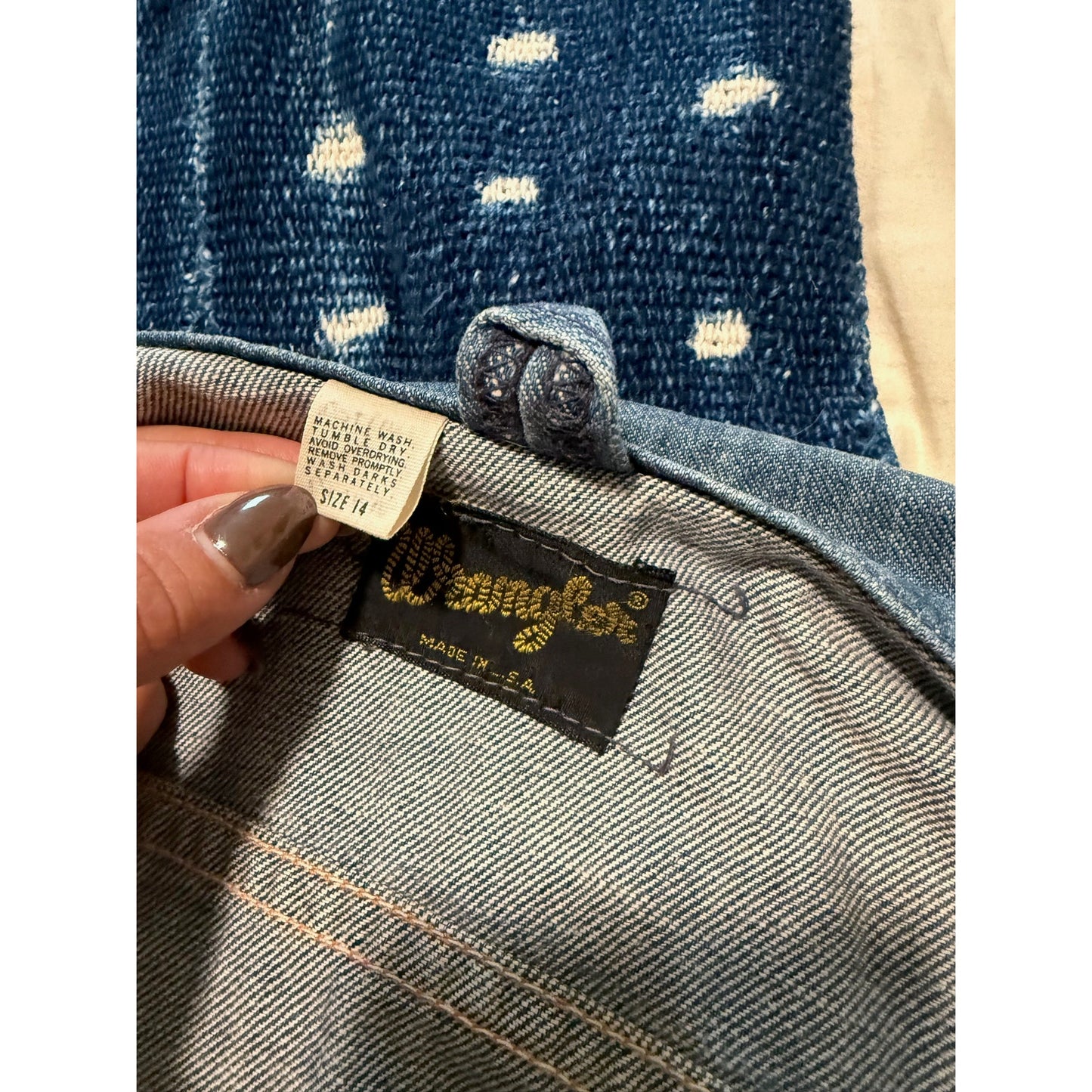 Vintage Wranglers Kids Jacket Size 14