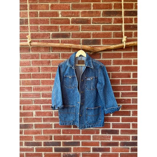 Lauren Jeans Co Ralph Lauren Blue Jean Chore Coat Denim Jacket Size PM