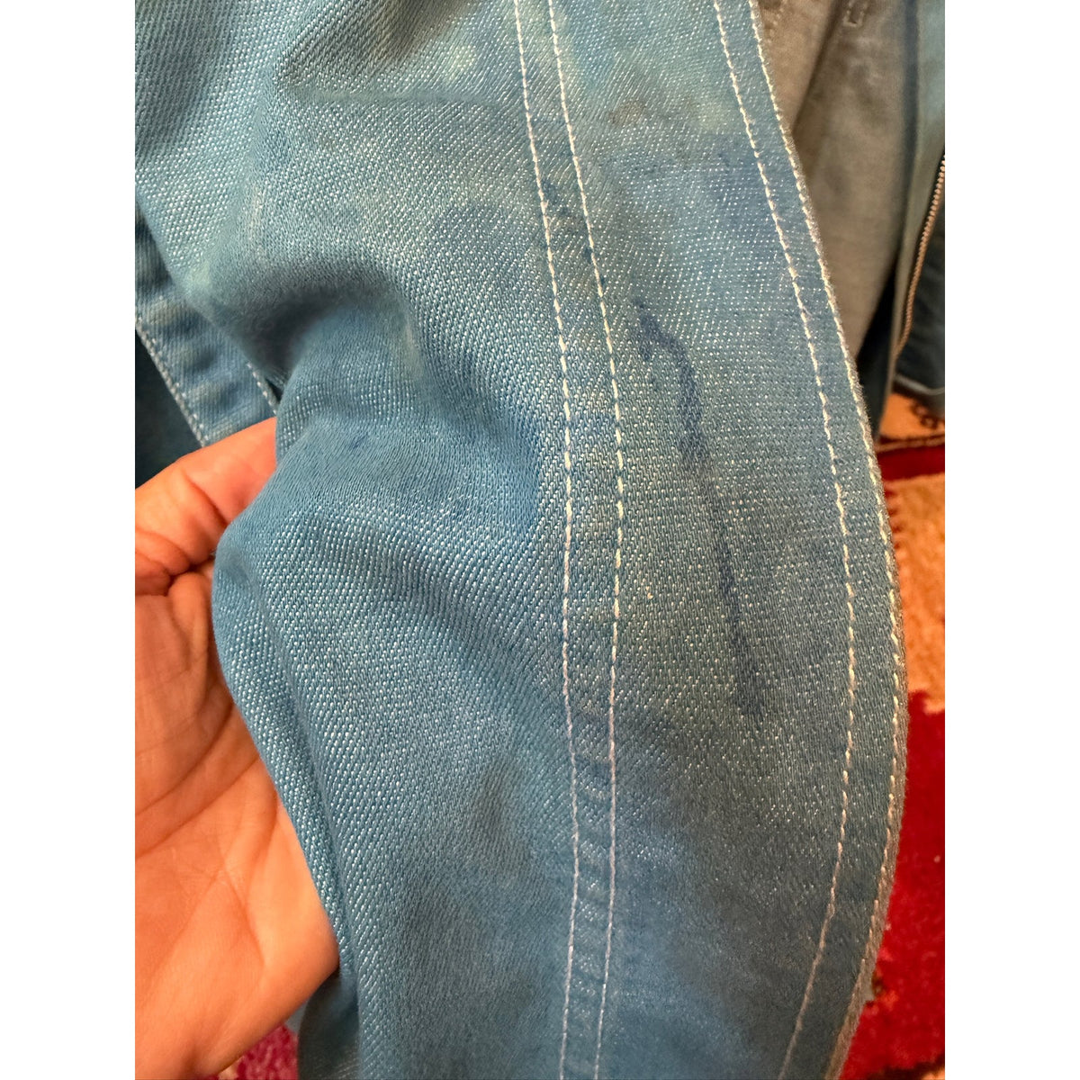Classiques Entier Y2K Faded Denim Duster Coat - Large PTP 19"