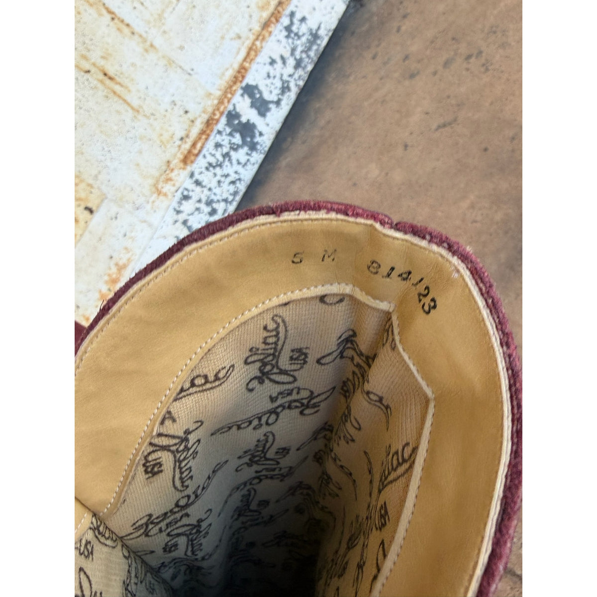 Vintage Burgundy Zodiac Boots - Deep Wine - Size 5