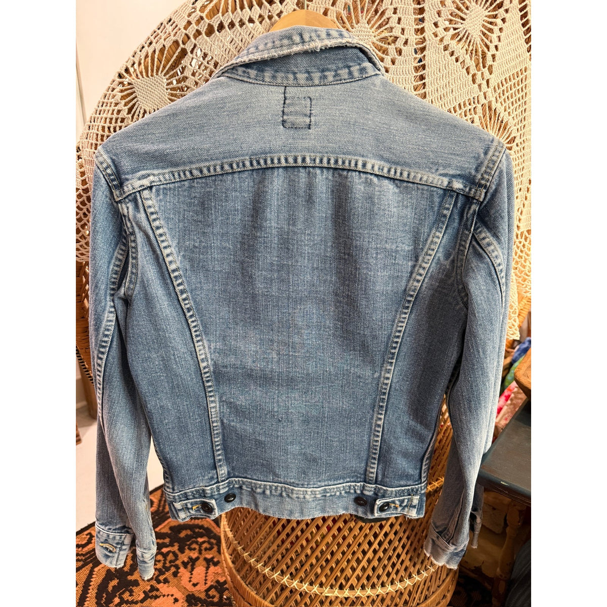 Vintage Lee Denim Jacket PTP 18" Fits Like a Small