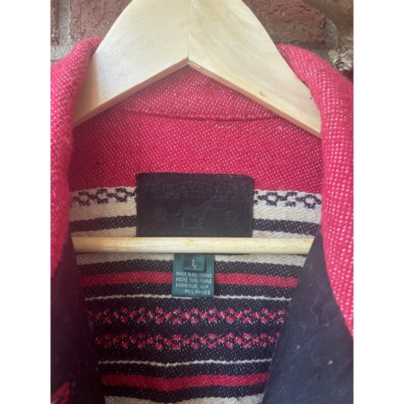 Vintage Ralph Lauren Safari Blanket Barn Jacket Size Large