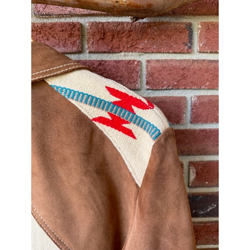 Vintage Pioneer Wear Chimayo Suede Leather Jacket Size 40