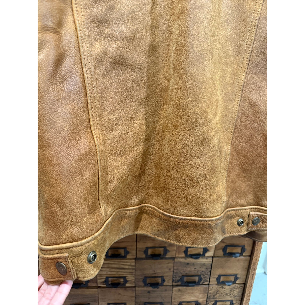 Vintage Western By Schott NYC Size Medium - PTP Approx 20 inches