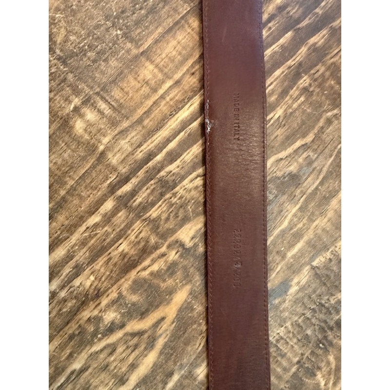 Ralph Lauren Horseshoe Belt Purple stones Size Small - Brown Burgundy