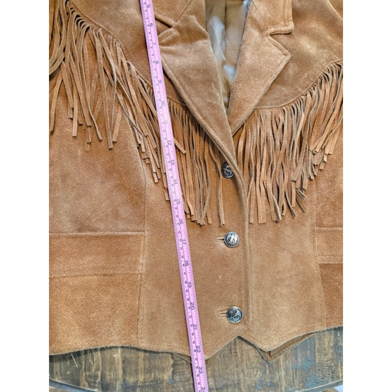 Pioneer Wear Fringe Cropped Jacket Size 14