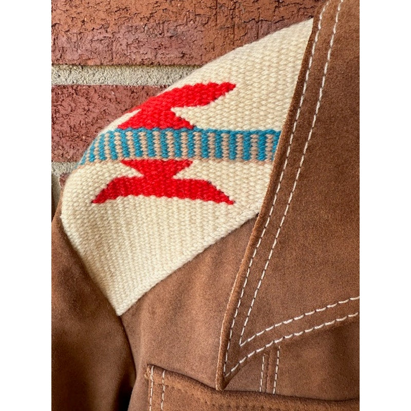 Vintage Pioneer Wear Chimayo Suede Leather Jacket Size 40
