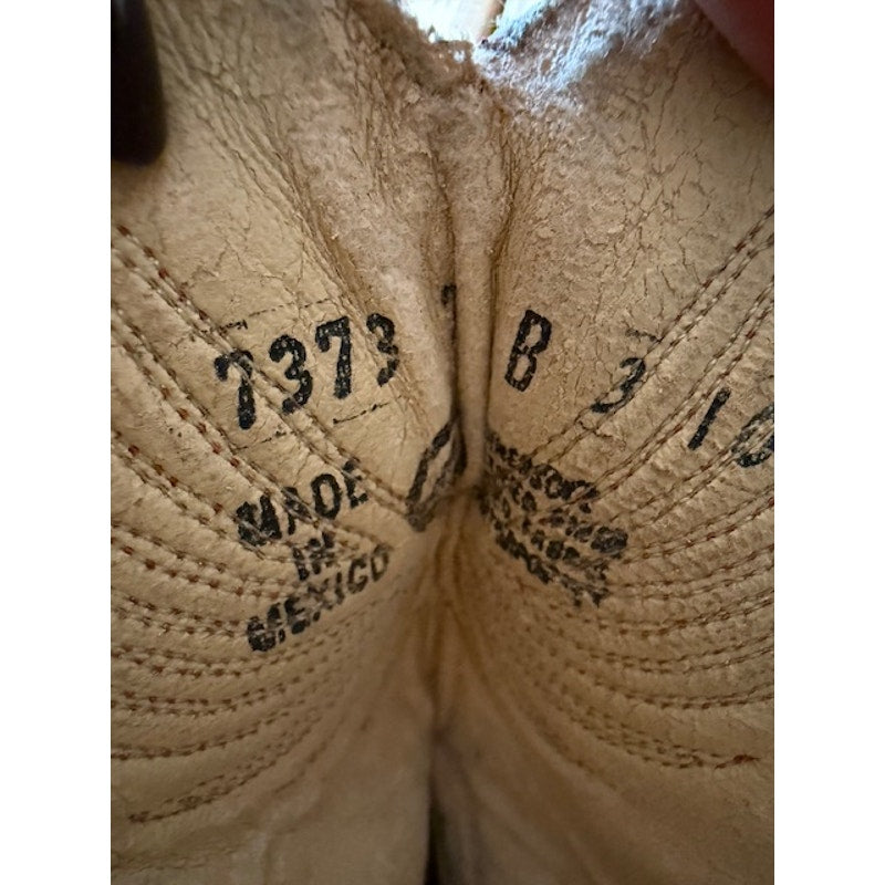 Vintage Cream Acme Cowboy Boots Size 7