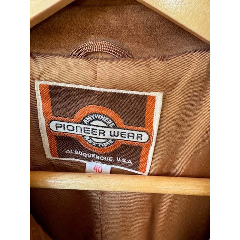 Vintage Pioneer Wear Chimayo Suede Leather Jacket Size 40