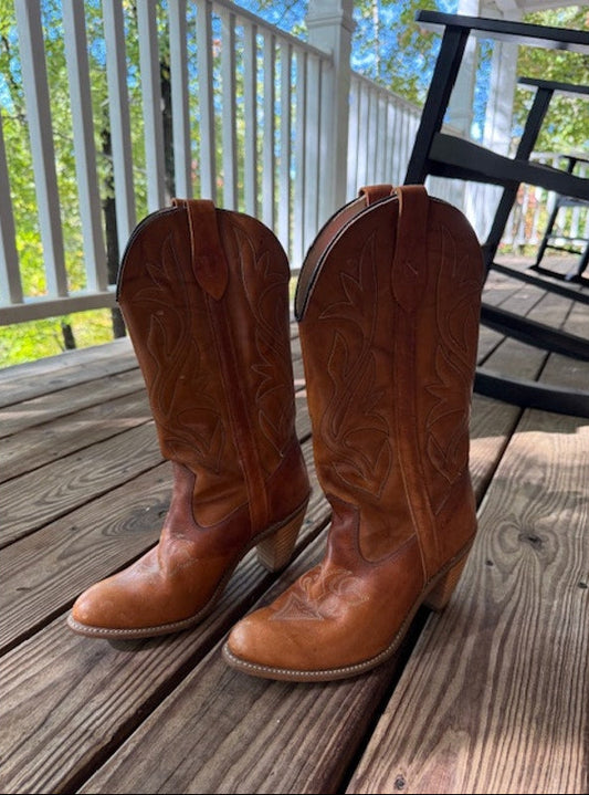 Vintage Capezio Cowboy Boots Size 8