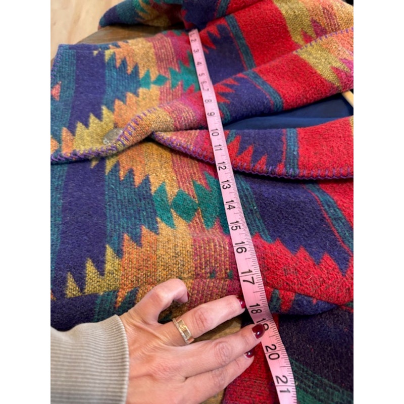 Rhonda Stark Cropped Southwestern Jacket Size Small