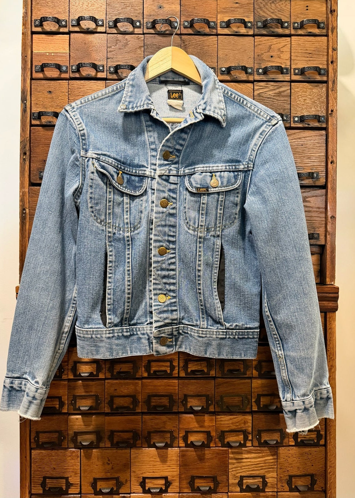 Vintage Lee Denim Jacket PTP 18" Fits Like a Small