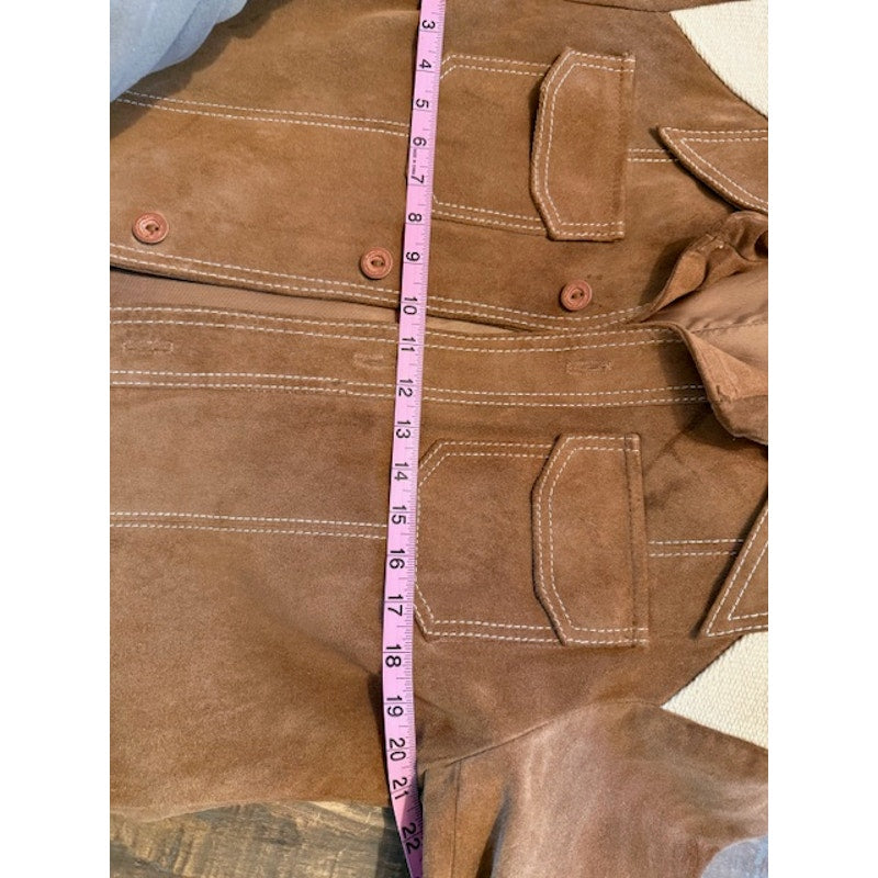 Vintage Pioneer Wear Chimayo Suede Leather Jacket Size 40