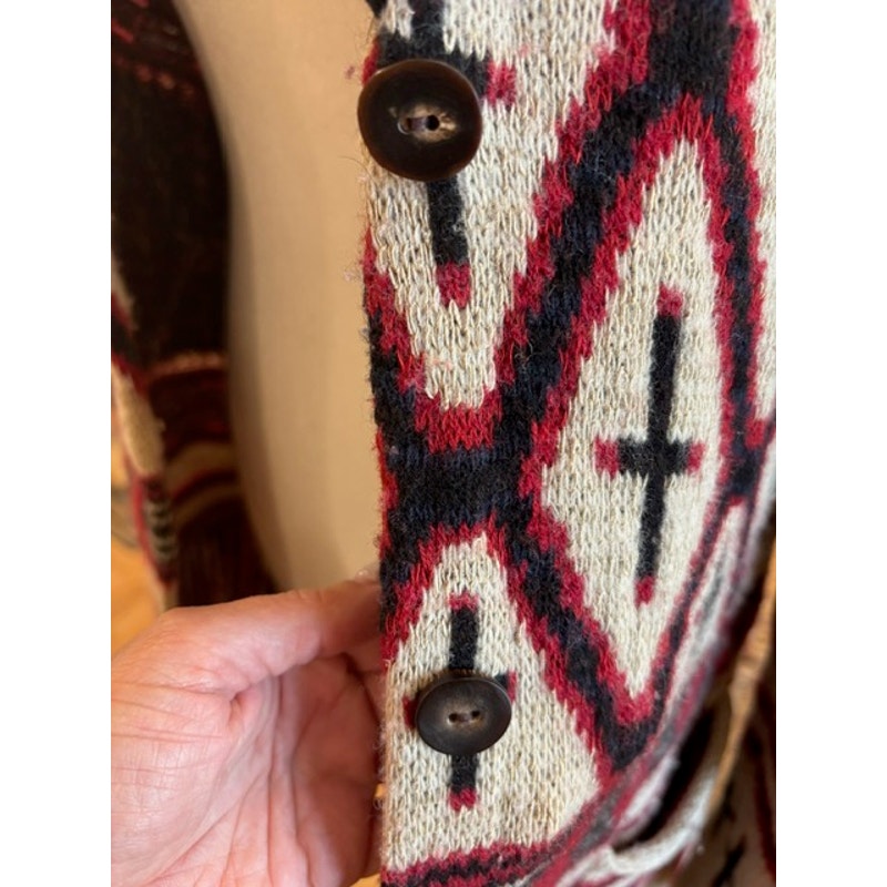 Ralph Lauren Southwestern Wool Cardigan Sweater Size Small