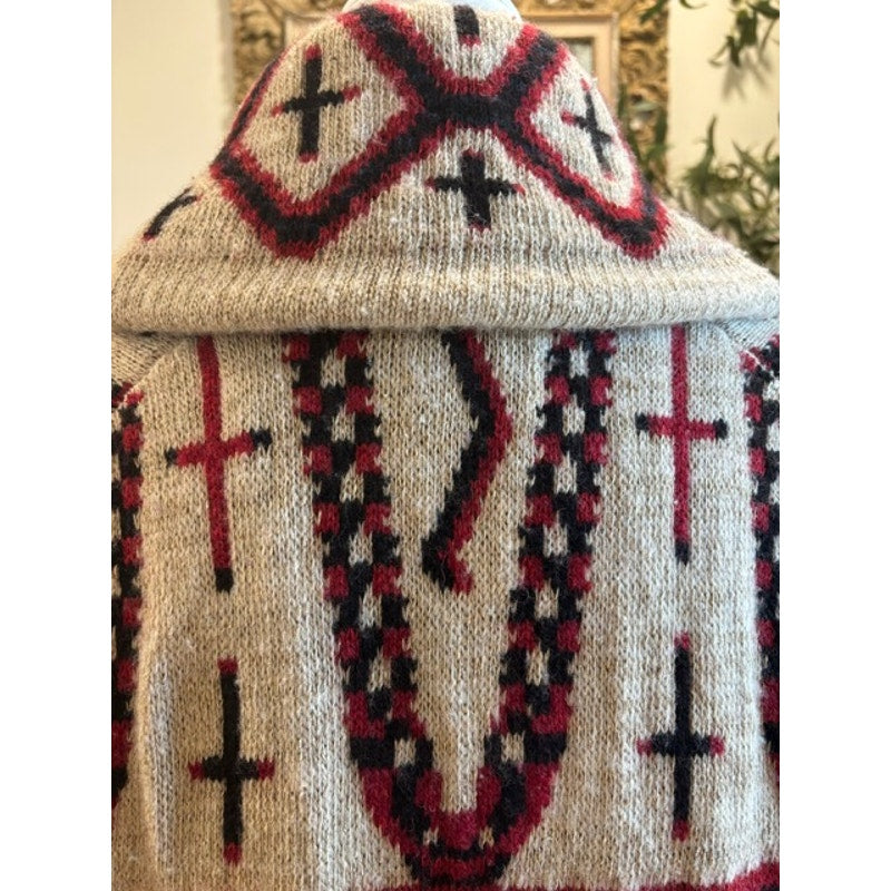 Ralph Lauren Southwestern Wool Cardigan Sweater Size Small