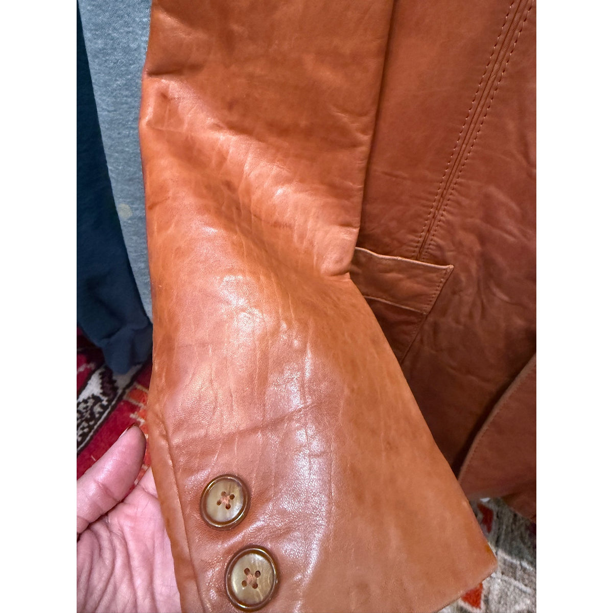 Vintage Wilsons Leather Blazer Size 40 - PTP 21- Cognac