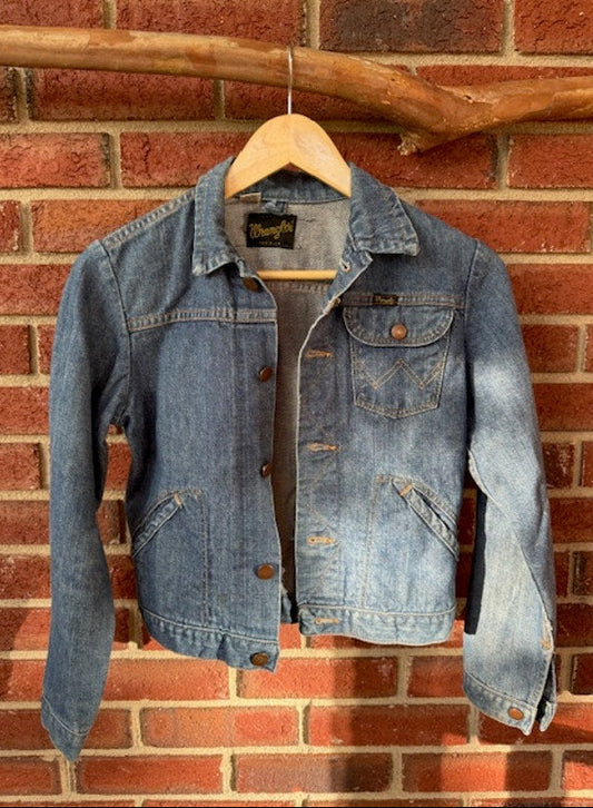 Vintage Wranglers Kids Jacket Size 14