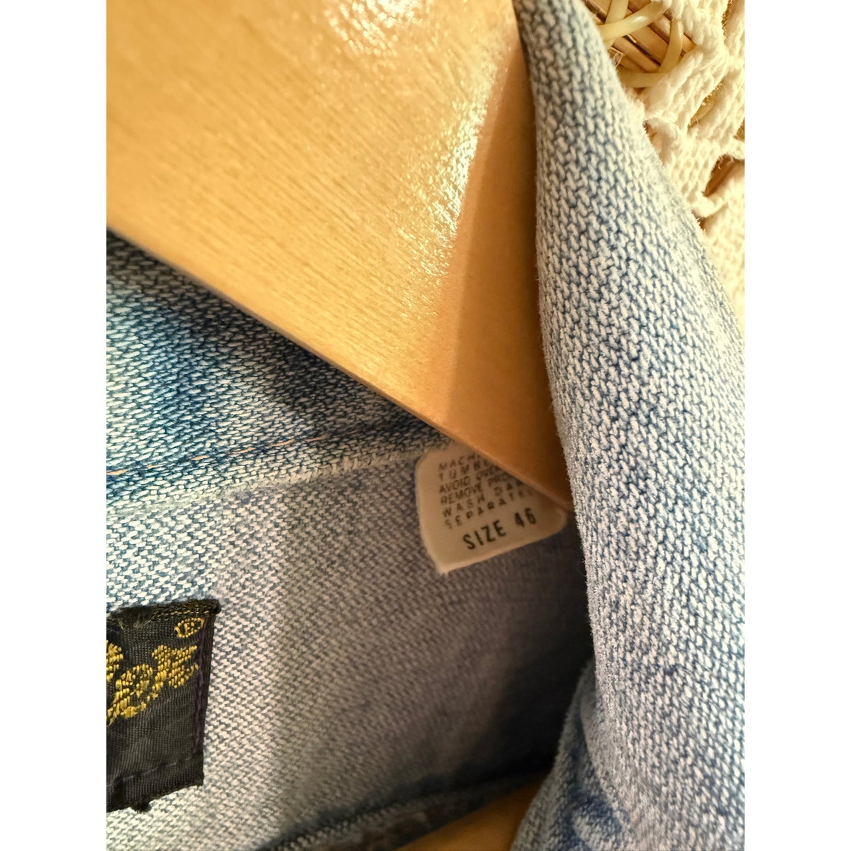 Vintage Wrangler Denim Jacket Approx Size Med PTP 22"