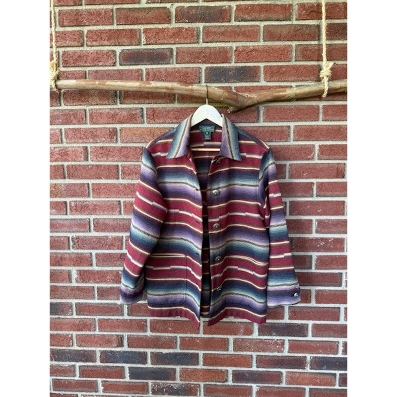 Ralph Lauren Southwestern Jacket with Turquoise Concho Buttons Size Petite Medium