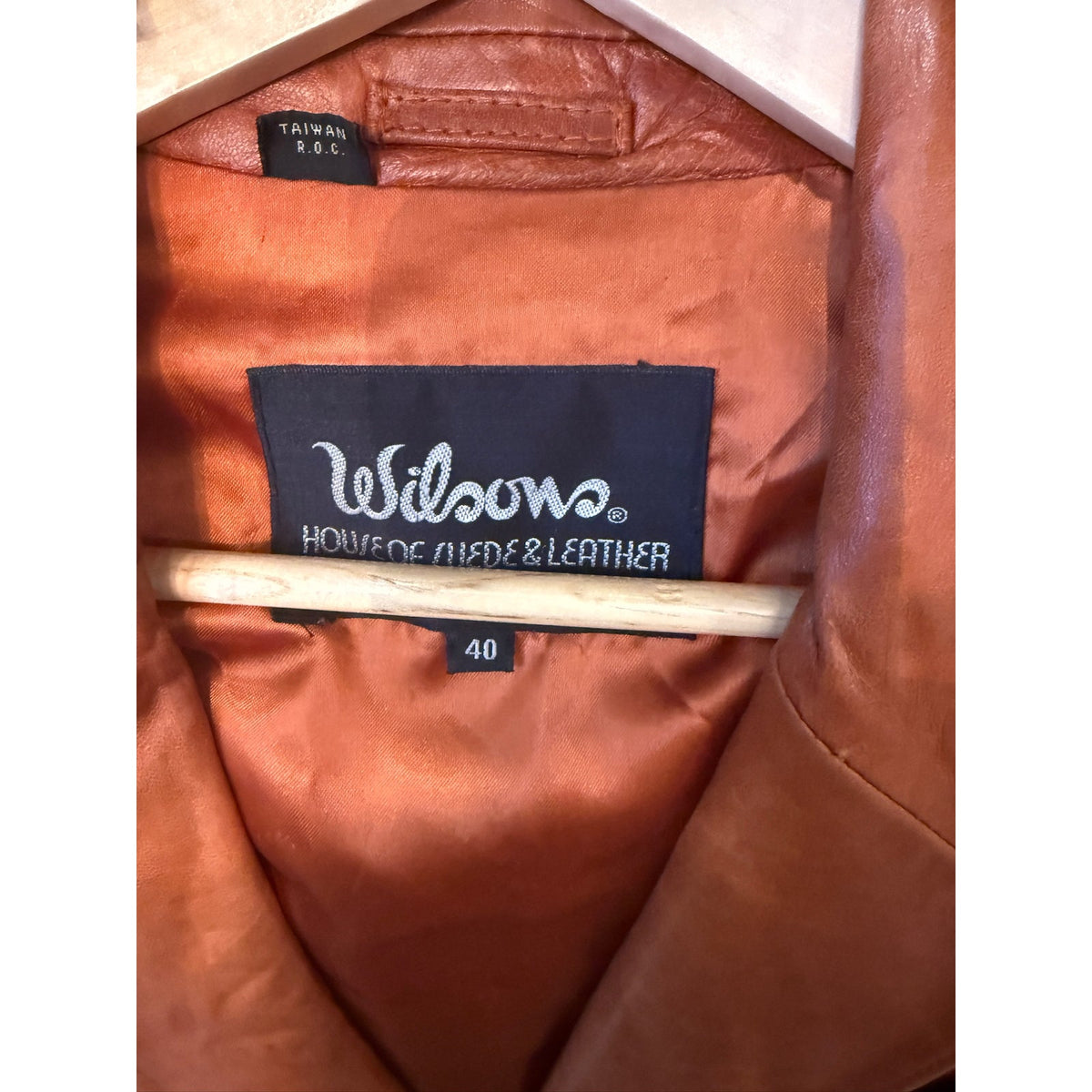 Vintage Wilsons Leather Blazer Size 40 - PTP 21- Cognac