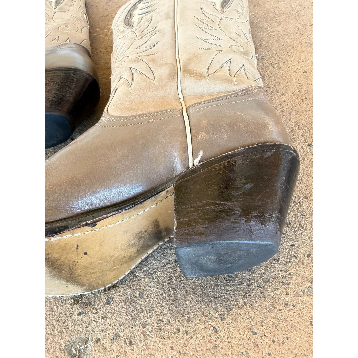 Vintage Acme Western Boots - Size 6 Brown