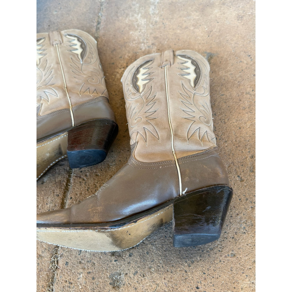 Vintage Acme Western Boots - Size 6 Brown