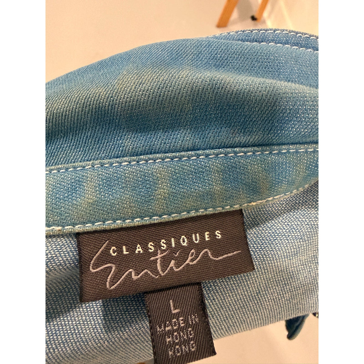 Classiques Entier Y2K Faded Denim Duster Coat - Large PTP 19"