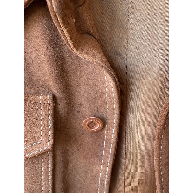 Vintage Pioneer Wear Chimayo Suede Leather Jacket Size 40