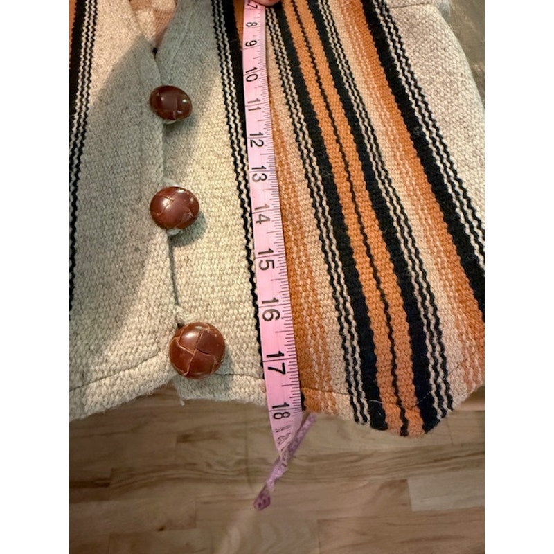 Ortega's Chimayo NM 100% Wool Vest - Size Small - Fits like XS