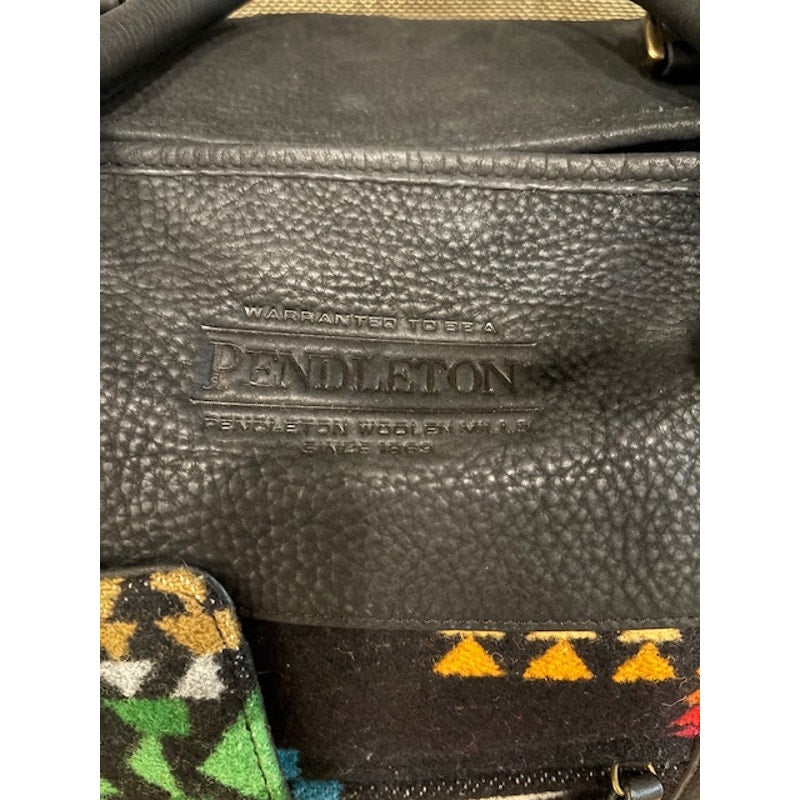 Vintage Pendleton Southwestern Blanket Wool Weekender Duffel Bag