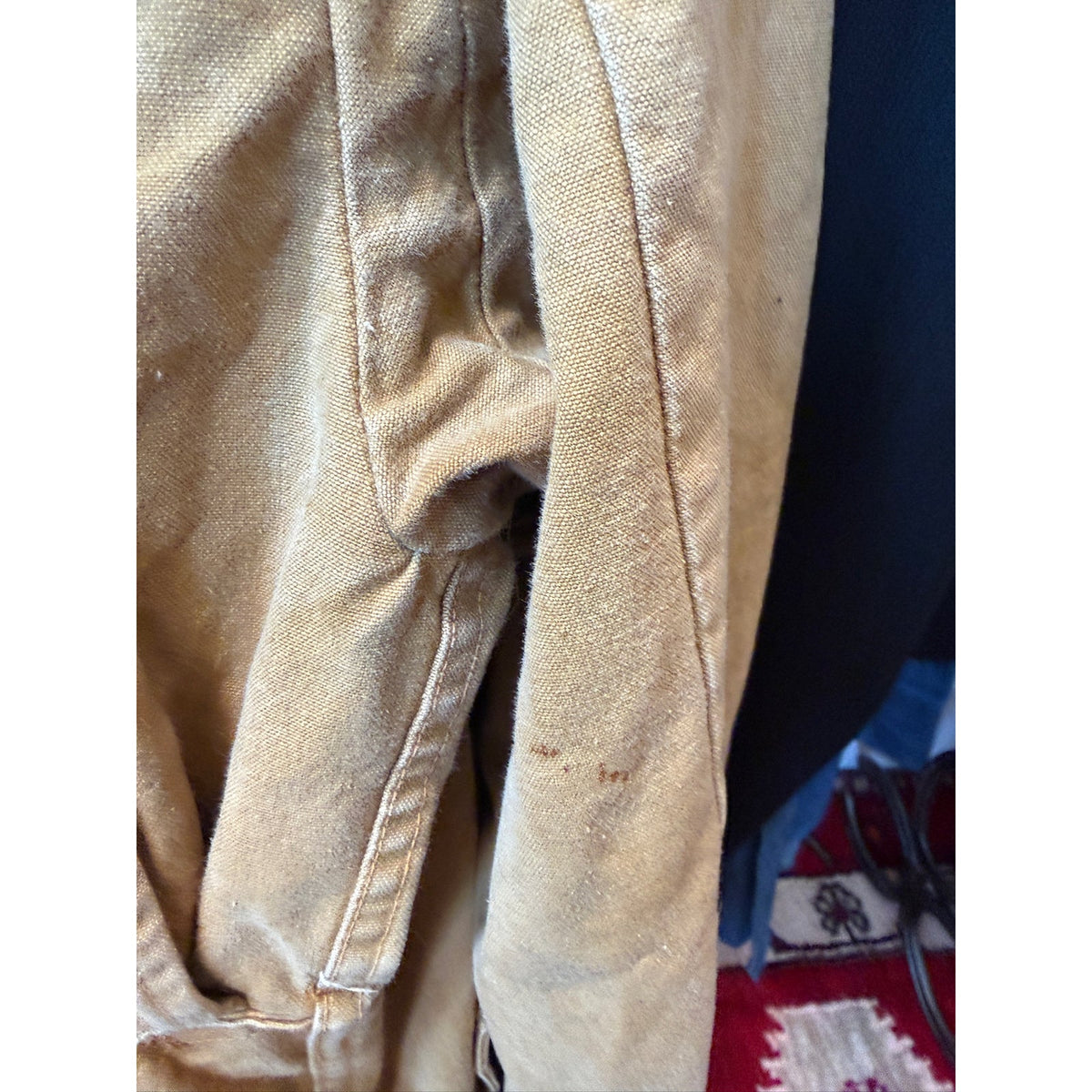 Vintage L.L.Bean Field Jacket Distressed Canvas Size 40 PTP 23 Fits like Large