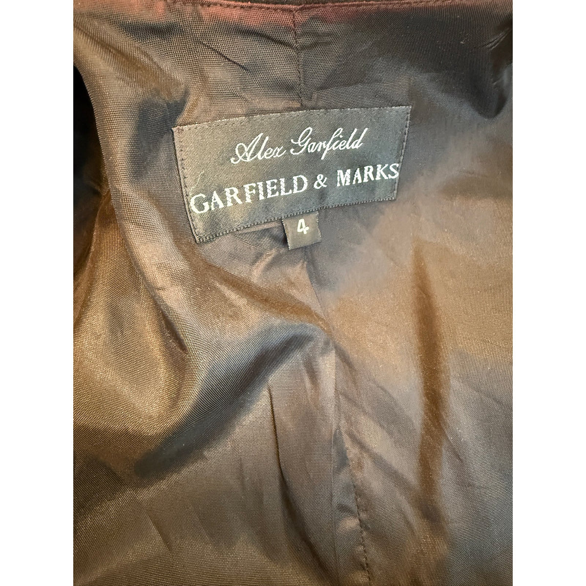 Vintage Alex Garfield Cropped Black Bolero Jacket Size 4