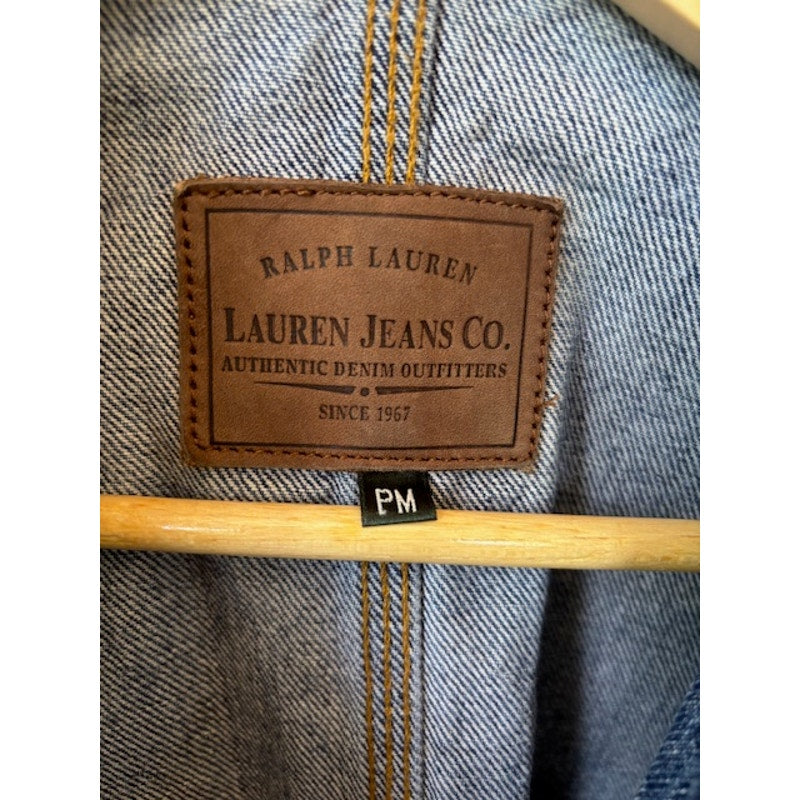 Lauren Jeans Co Ralph Lauren Blue Jean Chore Coat Denim Jacket Size PM