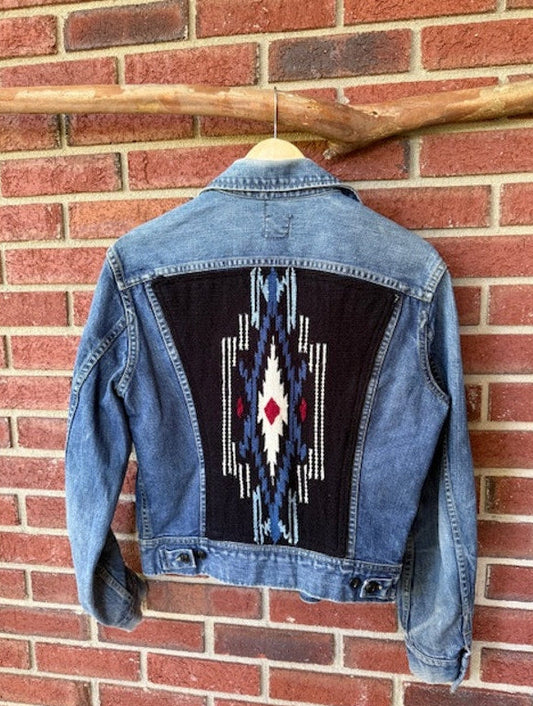 Vintage Southwestern Lee Denim Jacket - Size 36 - Small