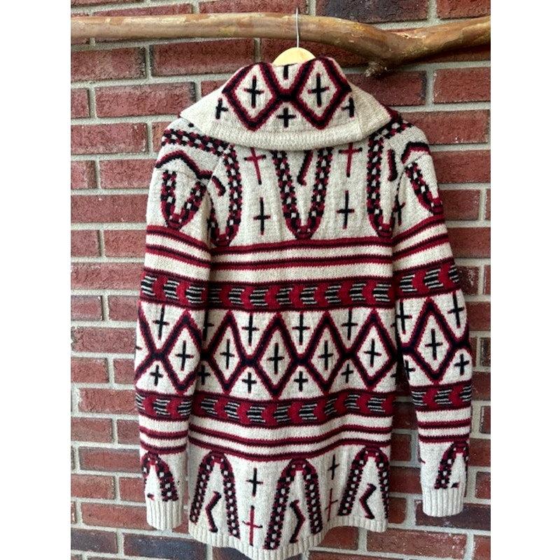 Ralph Lauren Southwestern Wool Cardigan Sweater Size Small