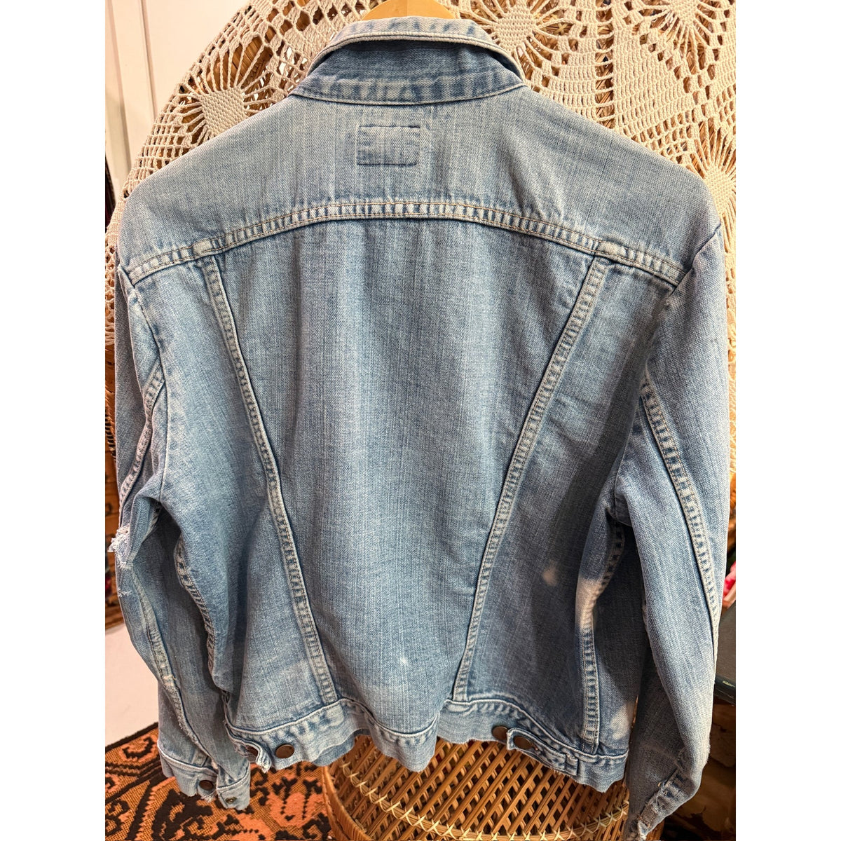 Vintage Wrangler Denim Jacket Approx Size Med PTP 22"