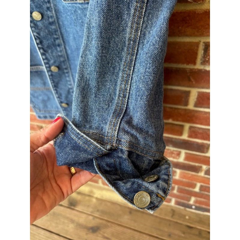 Lauren Jeans Co Ralph Lauren Blue Jean Chore Coat Denim Jacket Size PM