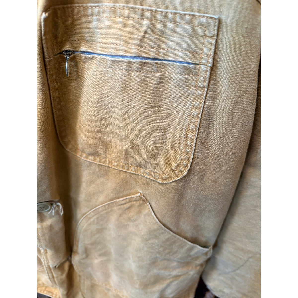 Vintage L.L.Bean Field Jacket Distressed Canvas Size 40 PTP 23 Fits like Large