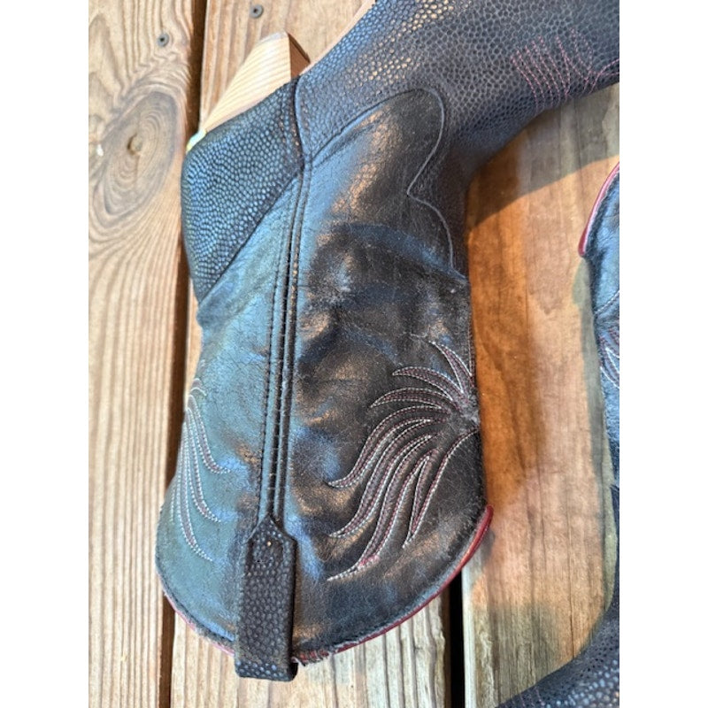 Vintage Dingo Phoenix Black Cowboy Boots Size 7