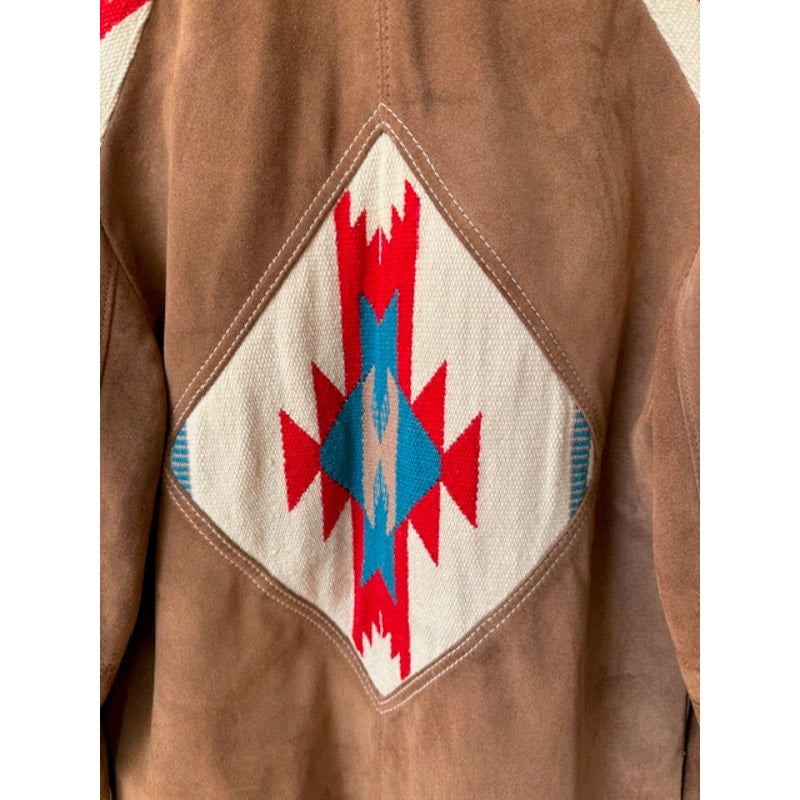 Vintage Pioneer Wear Chimayo Suede Leather Jacket Size 40