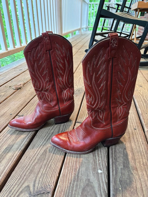 Vintage Ralph Lauren Western Cowboy Boots - Size 8.5
