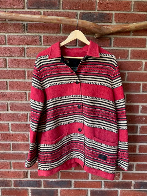 Vintage Ralph Lauren Safari Blanket Barn Jacket Size Large