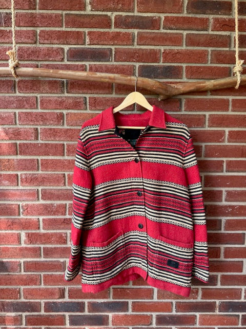 Vintage Ralph Lauren Safari Blanket Barn Jacket Size Large