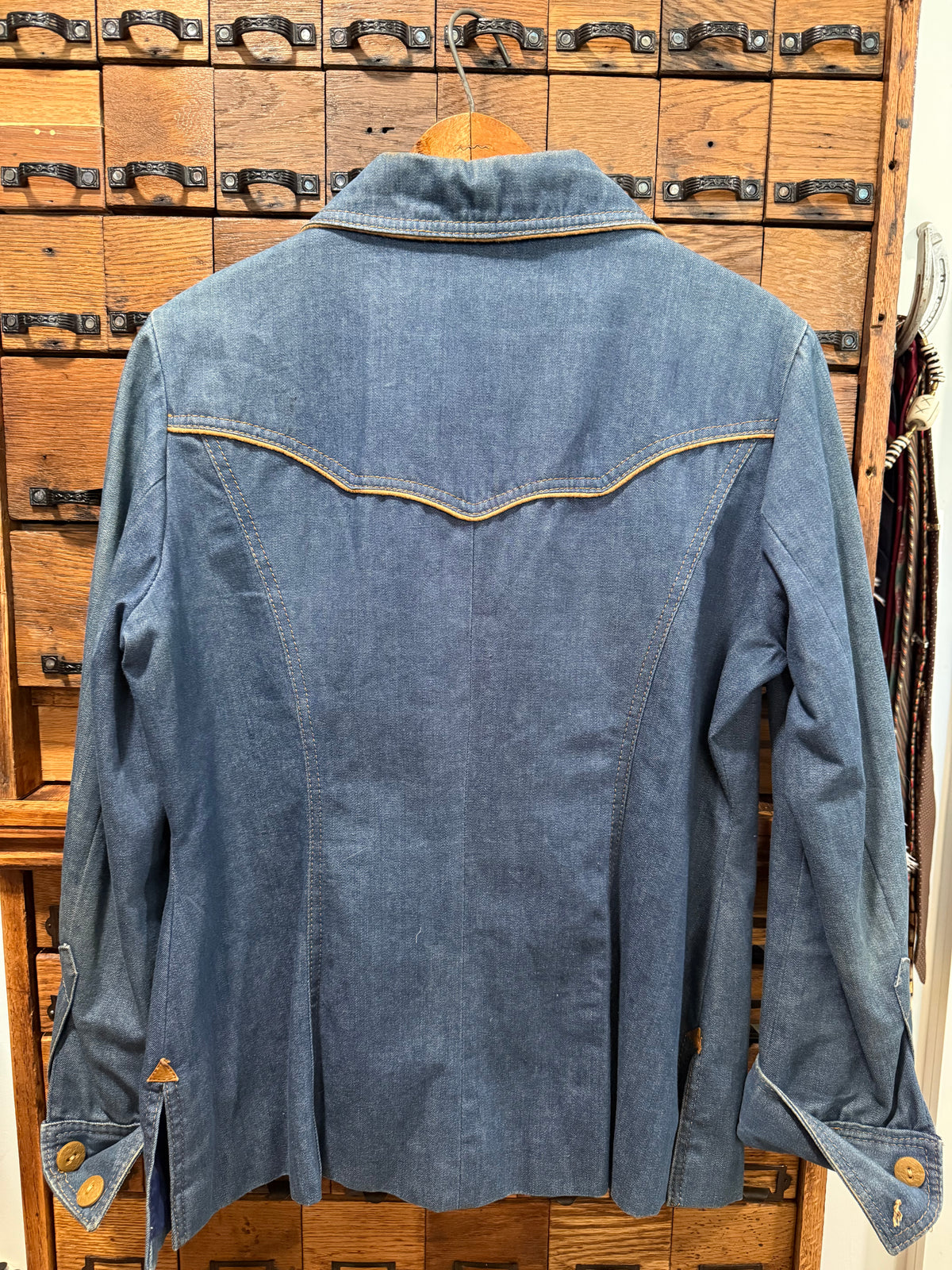 Vintage Ms. Pioneer Western Denim Jacket Size 14 - Fits Like a M/L PTP 21
