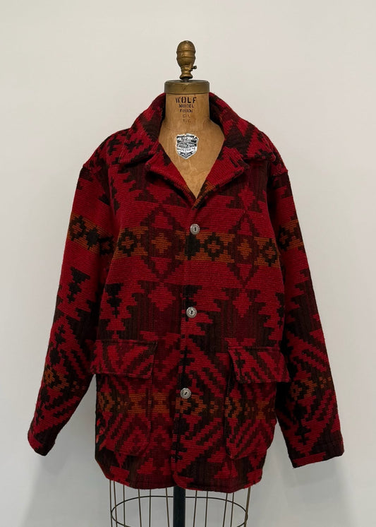 Vintage Woolrich Southwestern Wool Jacket Size Med PTP 23 inches