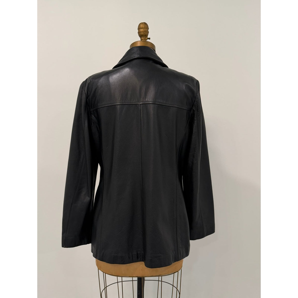Vintage Jaclyn Ferrar Leather Jacket Size Medium - PTP Approx 20 - Black