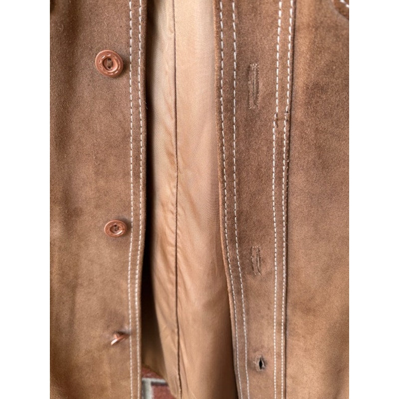 Vintage Pioneer Wear Chimayo Suede Leather Jacket Size 40
