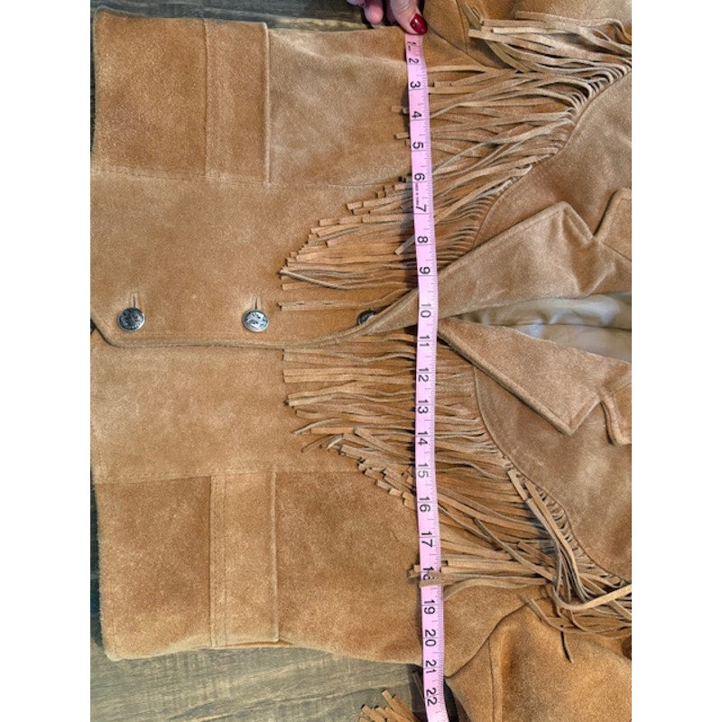 Pioneer Wear Fringe Cropped Jacket Size 14