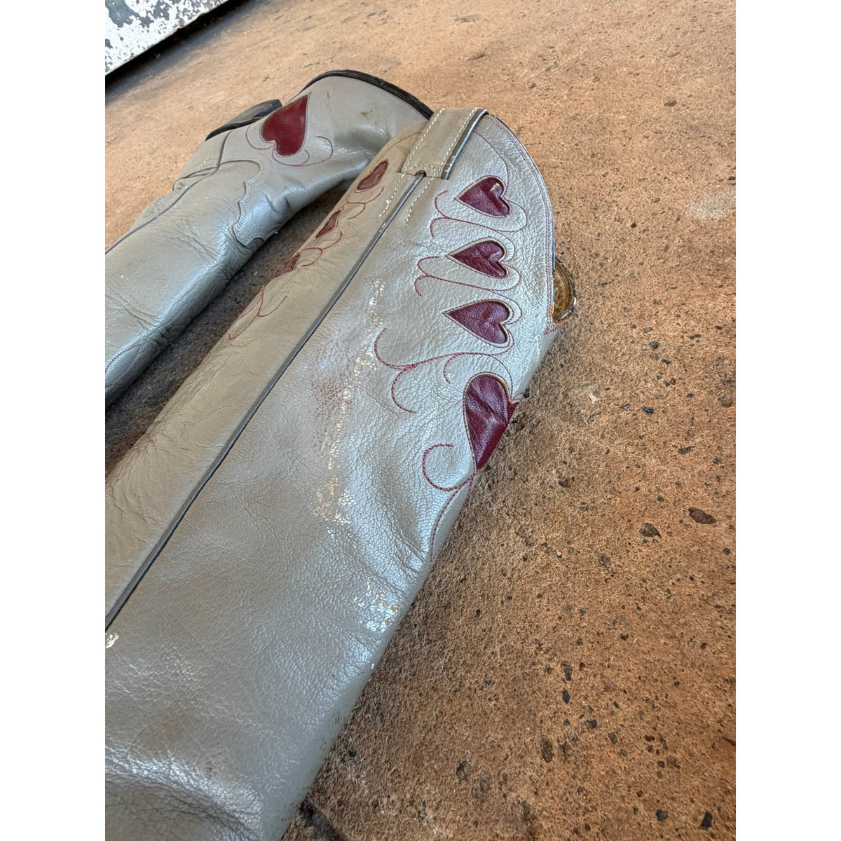 Vintage Justin Heart Boots Size 5 1/2